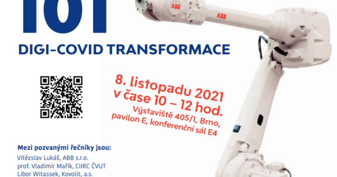 Pozvánka na konferenci ROBOT 101 - DIGI-COVID TRANSFORMACE